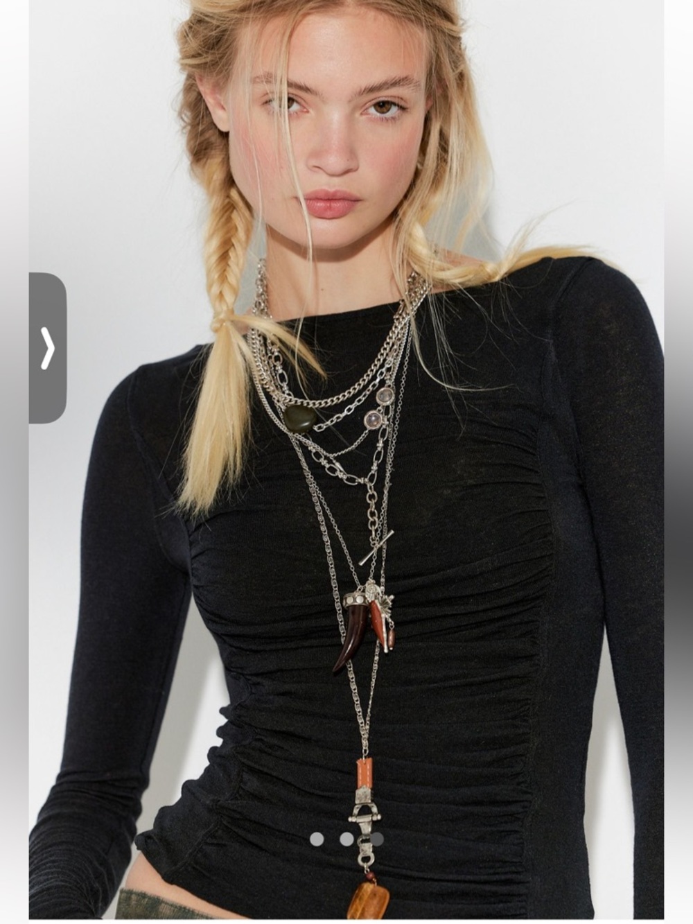 We The Free Black Peppermint Boatneck Top - Picture 2 of 10